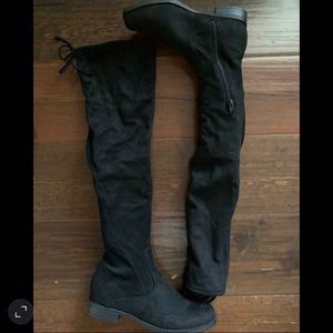 Black Knee High Boots